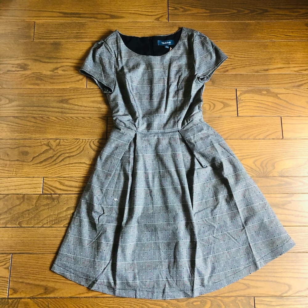Plaid Short Sleeve Dress